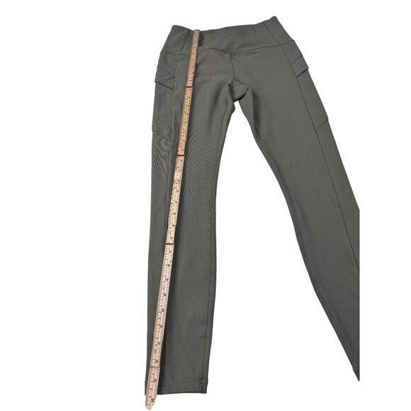 Avalanche Womens Olive Leggings S Polyester/Spandex - Picture 3 of 11